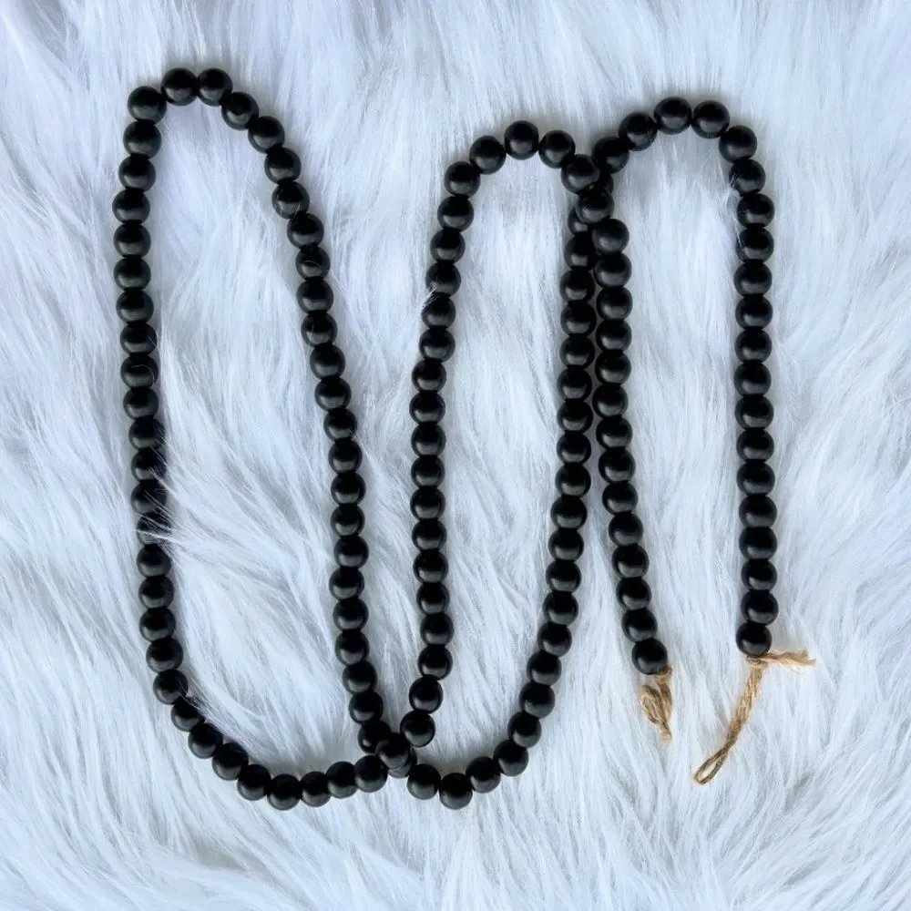 Black Farmhouse Beaded Garland for Tiered Tray Decor, Farmhouse & Country Decor